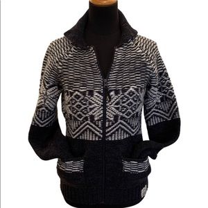 Triple Five Soul wool blend sweater with zipper